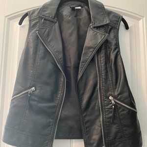 Leather Biker Vest
